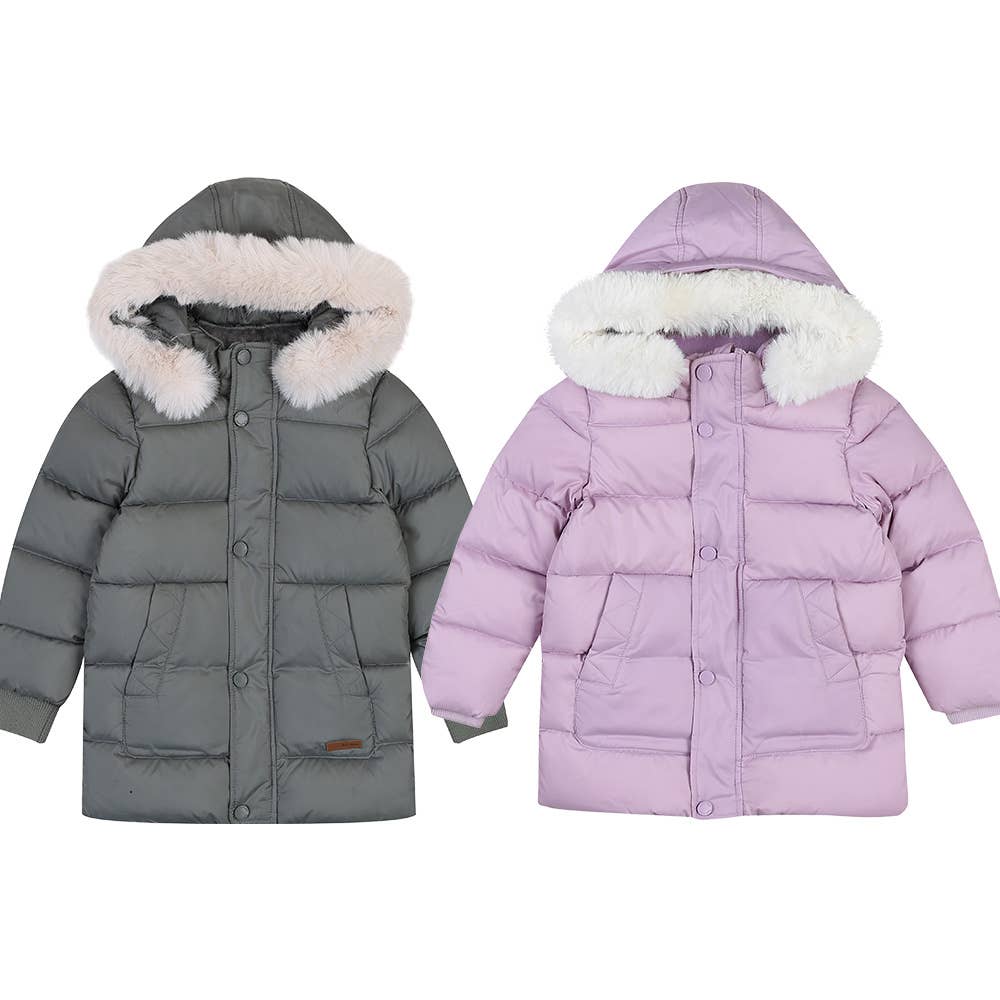 Conner Down Puffer Jacket with Detachable Hood - ToTo Heros l Premium Children's Clothing