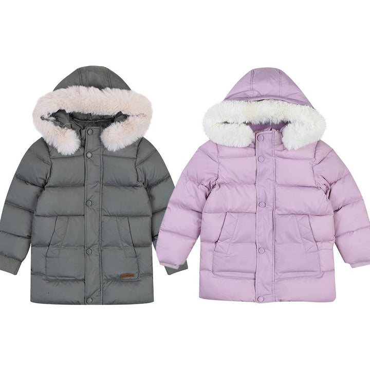 Conner Down Puffer Jacket with Detachable Hood - ToTo Heros l Premium Children's Clothing