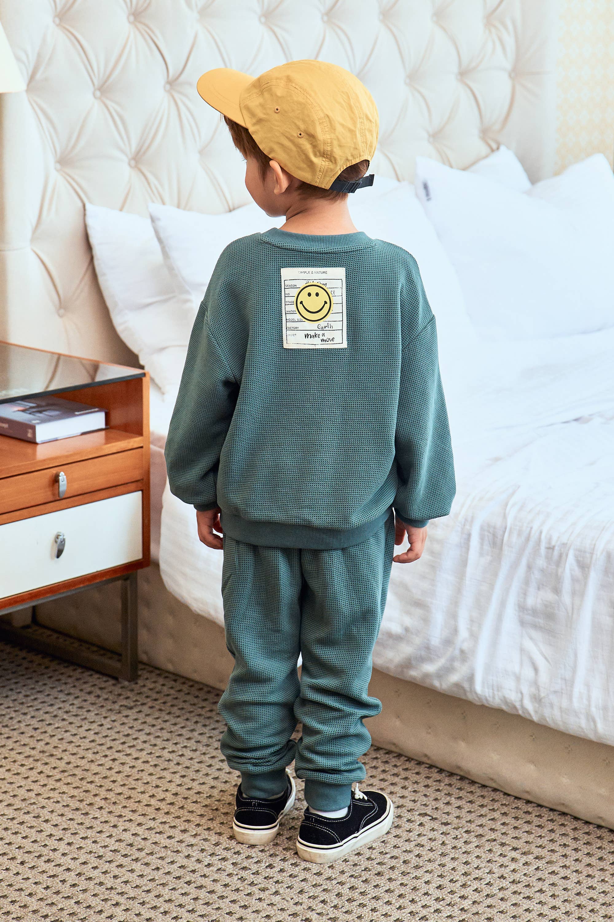 Lucky Waffled Sweatshirt & Sweatpants Set - ToTo Heros l Premium Children's Clothing