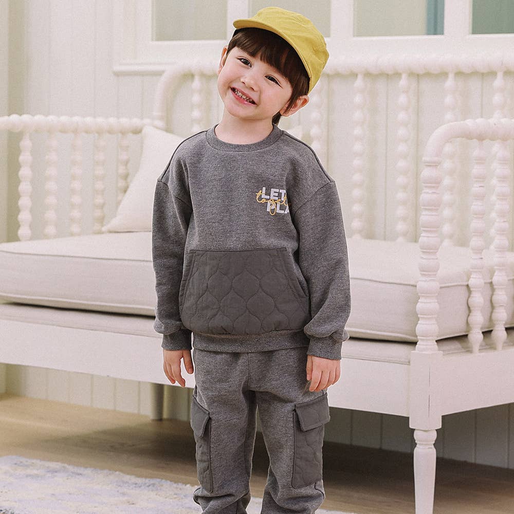 Wilby Quilted Pocket Sweatshirt - ToTo Heros l Premium Children's Clothing