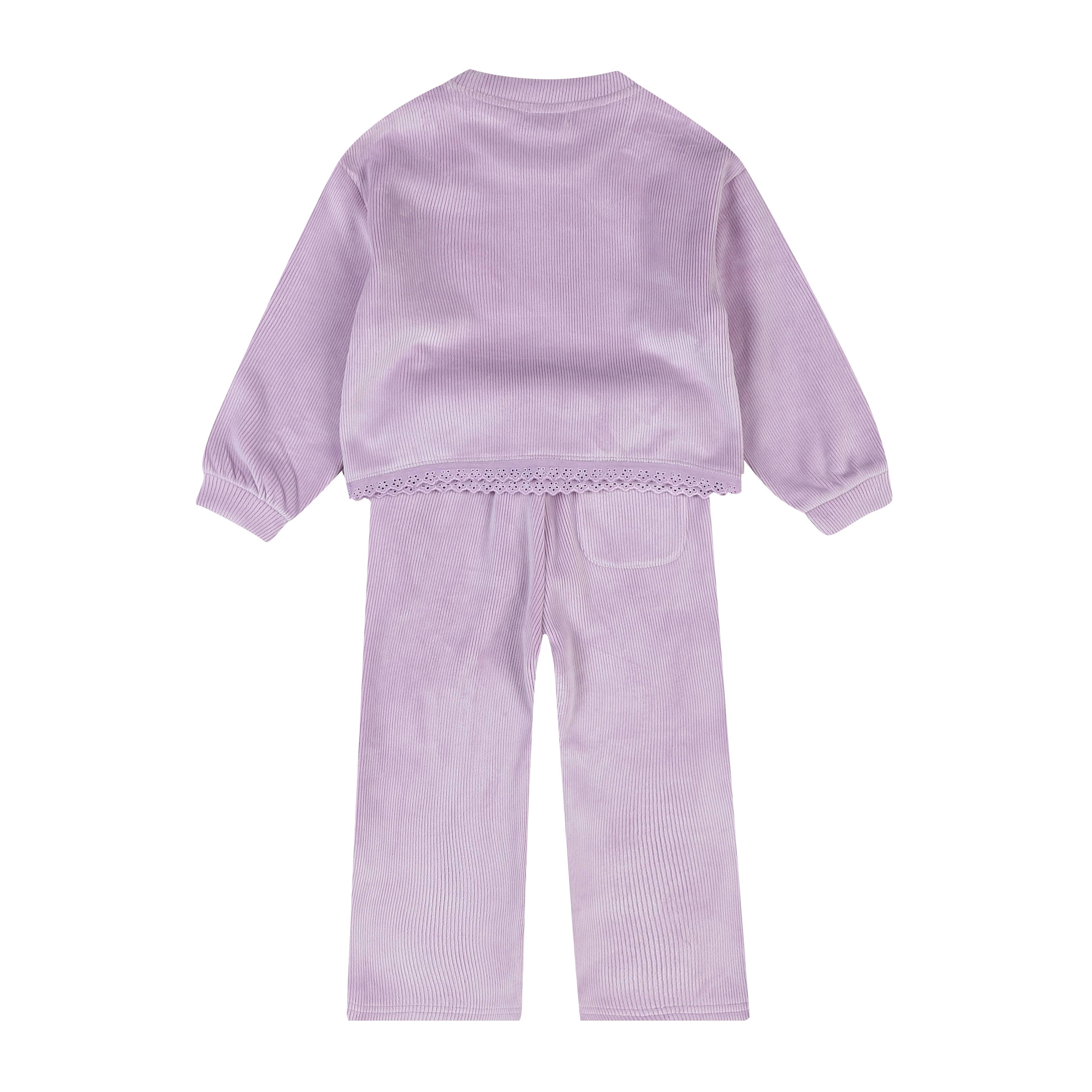 Monet Velvet Corduroy Sweatshirt & Sweatpants Set - ToTo Heros l Premium Children's Clothing