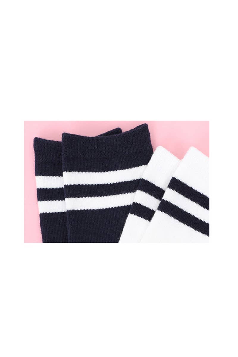 Double Stripe Long Socks - ToTo Heros l Premium Children's Clothing