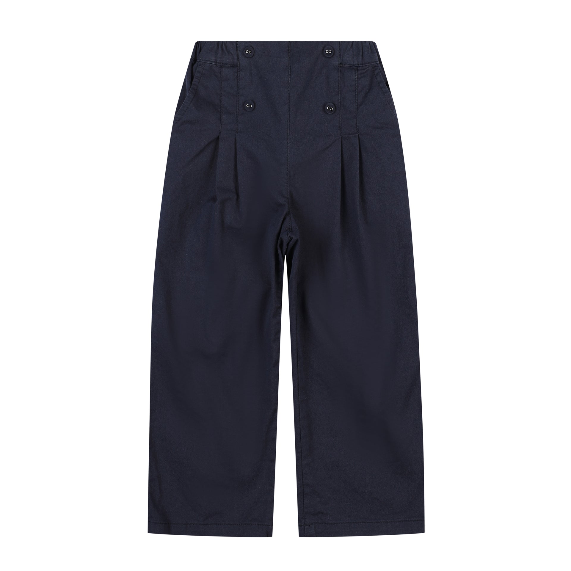 Irine Straight Wide Leg Cropped Pants-Pants - Kids-ToTo Heros-ToTo Heros Premium Children's Clothing