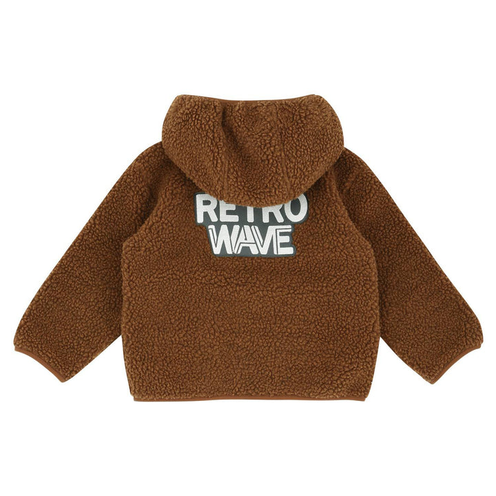 Retro Wave Waffen Patch Fleece Teddy Jacket - ToTo Heros l Premium Children's Clothing