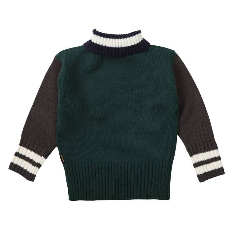 Striped Turtleneck Knit Sweater - ToTo Heros l Premium Children's Clothing