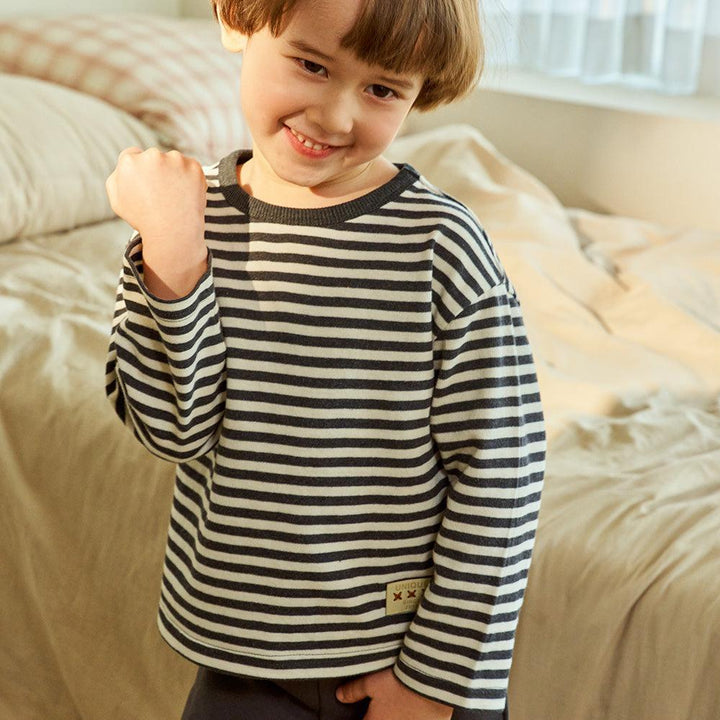Striped Long Sleeve T-Shirt & Pants Lounge Set-Top & Pant Set - Kids-ToTo Heros-ToTo Heros Premium Children's Clothing