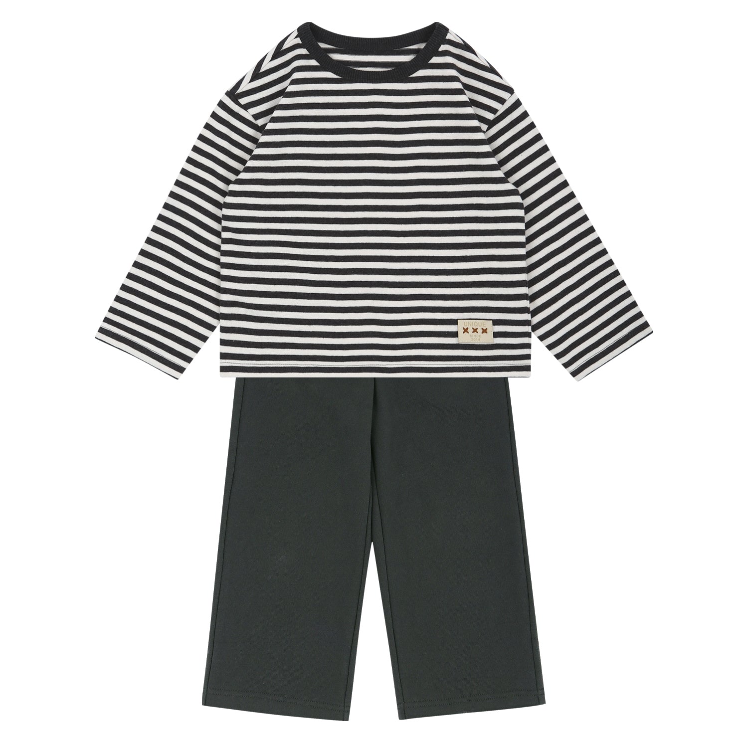 Striped Long Sleeve T-Shirt & Pants Lounge Set-Top & Pant Set - Kids-ToTo Heros-ToTo Heros Premium Children's Clothing