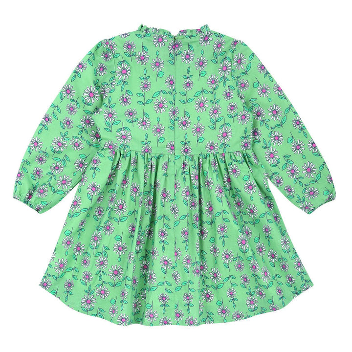 Tiana Shirred Neck Floral Print Dress-Dress - Kids-ToTo Heros-ToTo Heros Premium Children's Clothing
