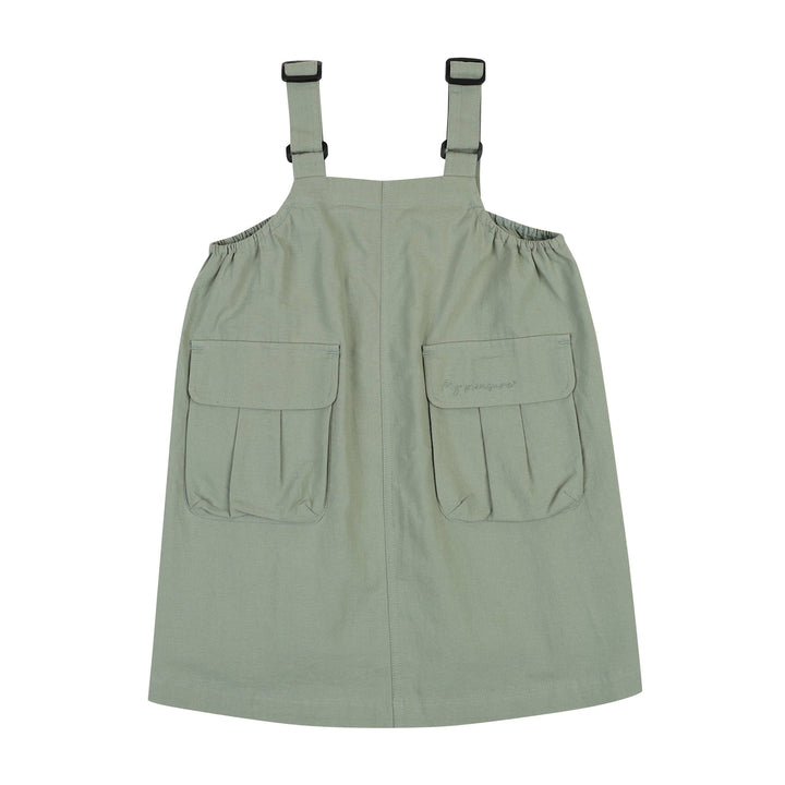 Adjustable Strap Overall Dress with Utility Pockets Xs Adjustable Strap Overall Dress with Utility Pockets Xs
