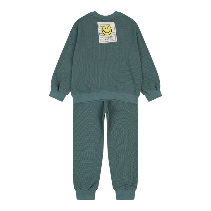 Lucky Waffled Sweatshirt & Sweatpants Set - ToTo Heros l Premium Children's Clothing