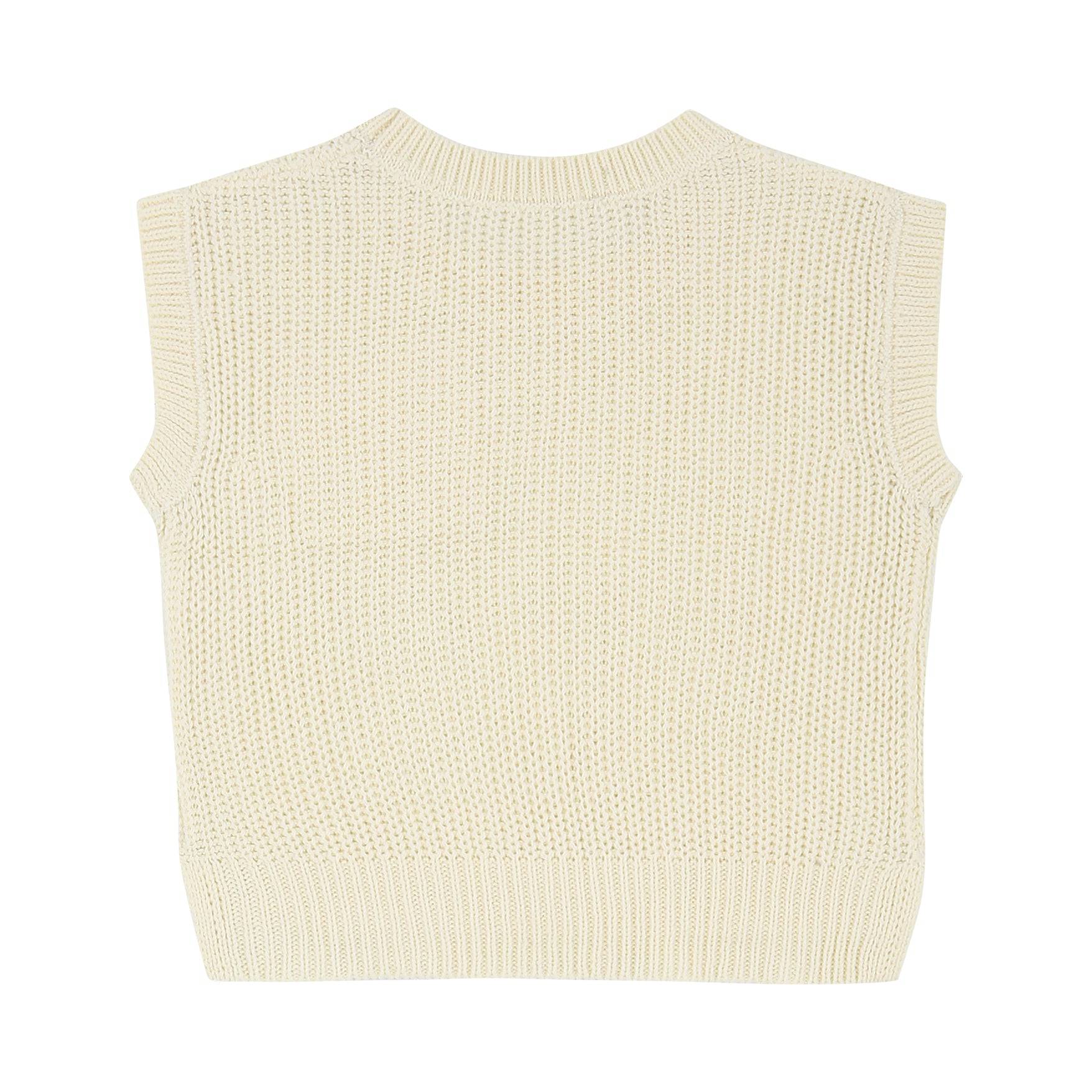 Jenny Solid Knit Vest - ToTo Heros l Premium Children's Clothing