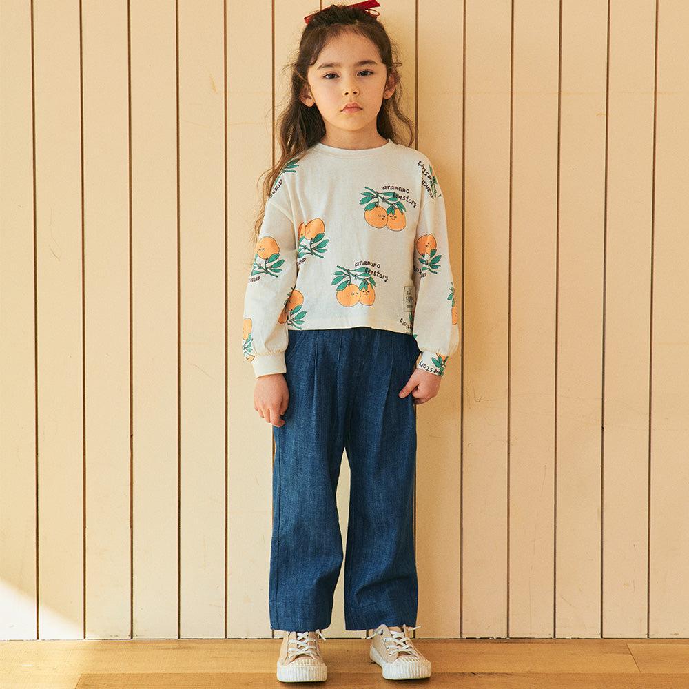 Vicky Straight Wide Leg Denim Pants-Pants - Kids-ToTo Heros-ToTo Heros Premium Children's Clothing
