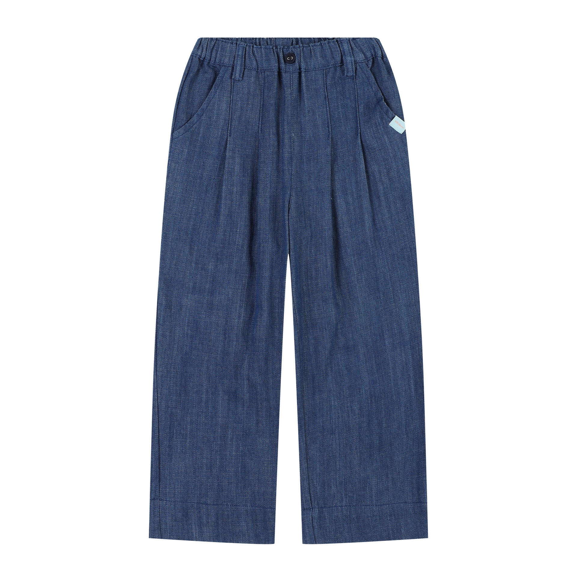 Vicky Straight Wide Leg Denim Pants-Pants - Kids-ToTo Heros-ToTo Heros Premium Children's Clothing